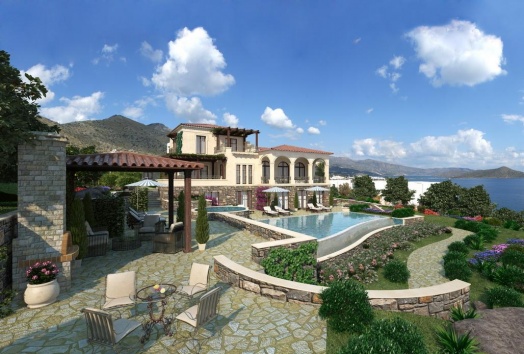 vila for sale, luxury, elounda, seaview, seafront, crete