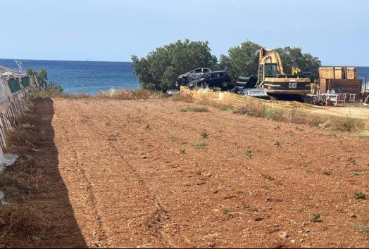 seaside, plot, sea, makry gialos, crete, investment, greece, vacations